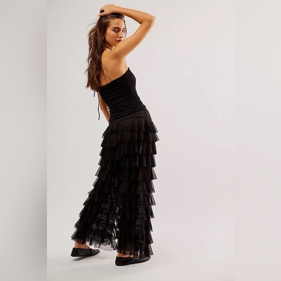 Norma Kamali Pants - NWT Wide Leg Ruffle Pant